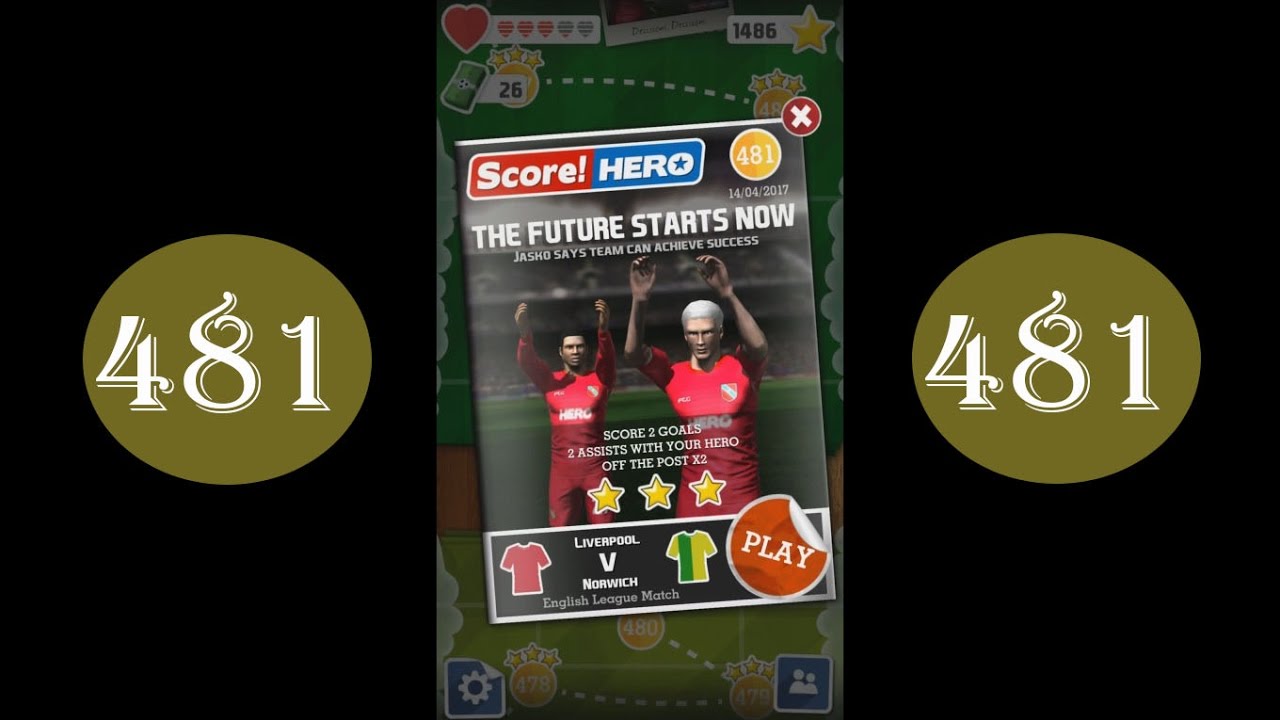 Score Hero - level 481 - 3 stars - YouTube
