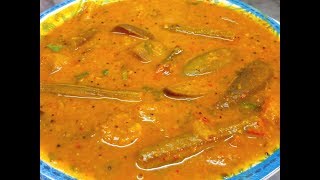 அரைச்சுவிட்ட சாம்பார் | arachuvitta sambar | coconut sambar recipe in tamil | side dish for idly