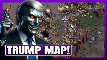 Red Alert 2: Trump Map Challenge – 2 vs 6 Brutal Smart AI!