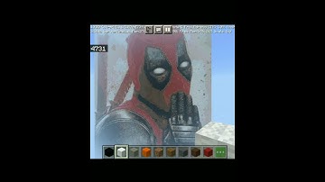 Deadpool pixel art in Minecraft.. unbelievable #minecraft #deadpool #dccomics #like #viral #trending