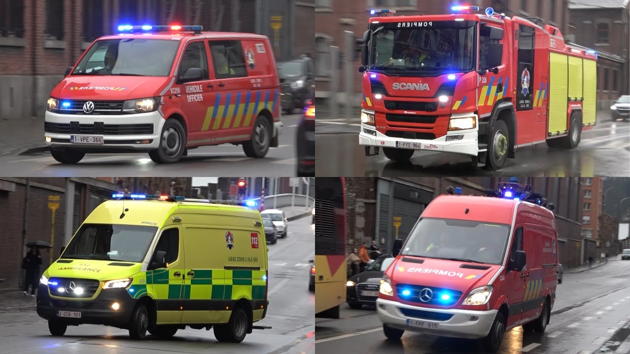 [AIRHORN/ALARME] Pompiers et Ambulances en urgence dans le centre de Liège!