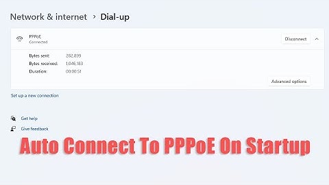 How To Auto Connect To PPPoE On Startup