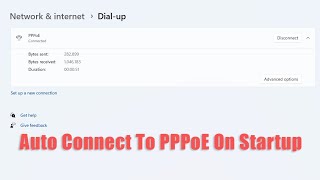 How To Auto Connect To PPPoE On Startup