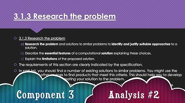 A Level Computer Science - Programming Project Analysis #2