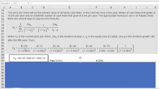Stock Valuation Supernormal and Normal Growth