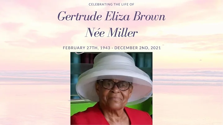 Celebrating The Life Of Gertrude Eliza Brown Ne Mi...