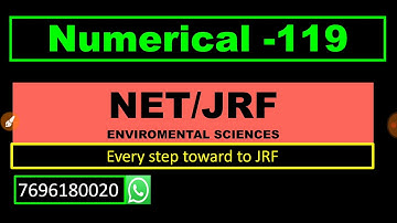 Nta ugc net jrf environmental sciences| solved numerical| mind mapping