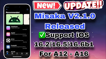 New update {Misaka v2.1.0 beta Released} | (for A12 - A16) support iOS 16.2/16.5/16.6b1