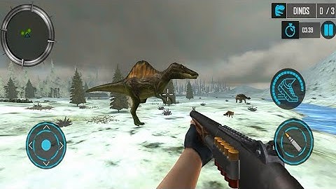 Real Dino Hunter Fps Shooter Android ios Gameplay - Dinosaur game - eDroid Gameplay #112