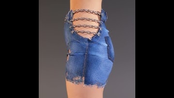 Jeans shorts #clo3d
