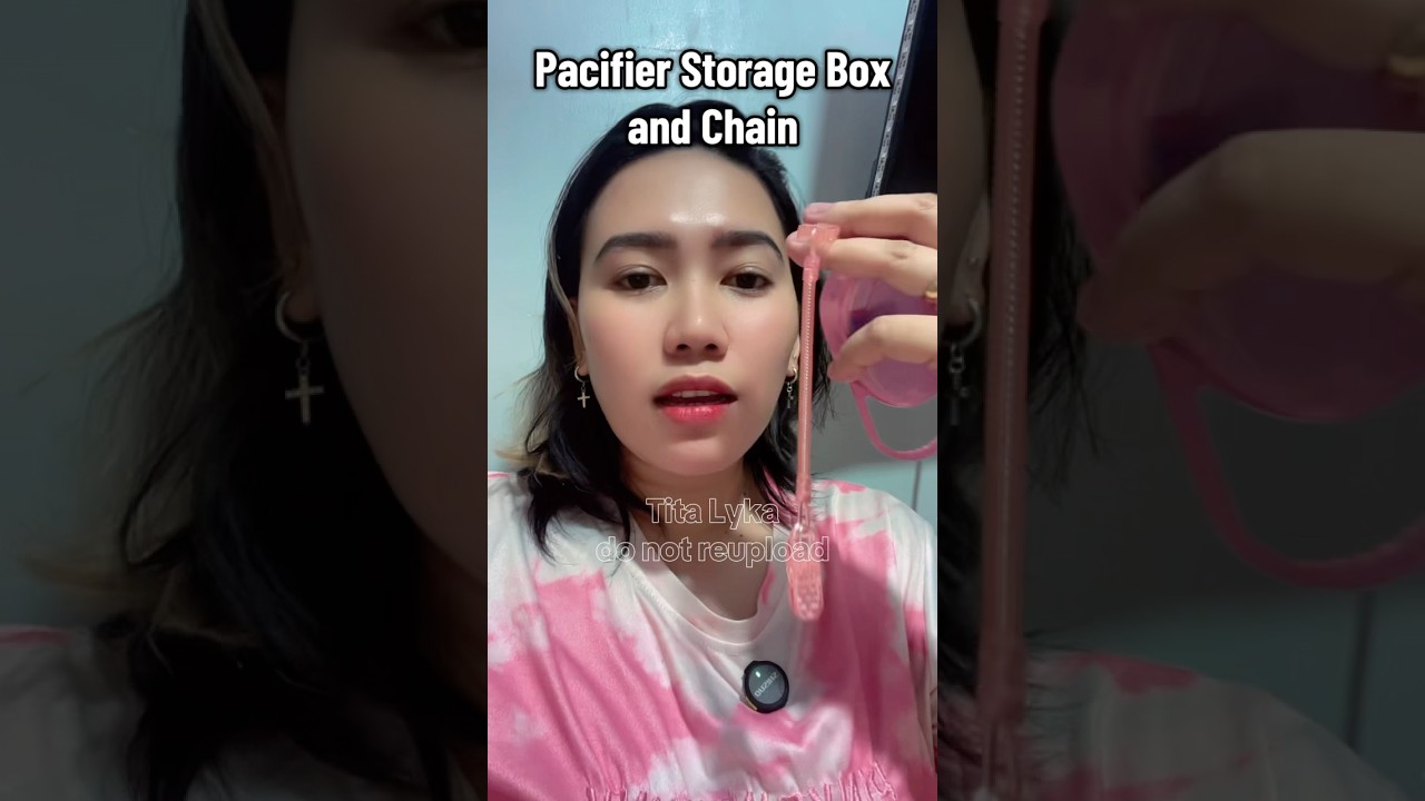 Pacifier Storage Box and Chain 