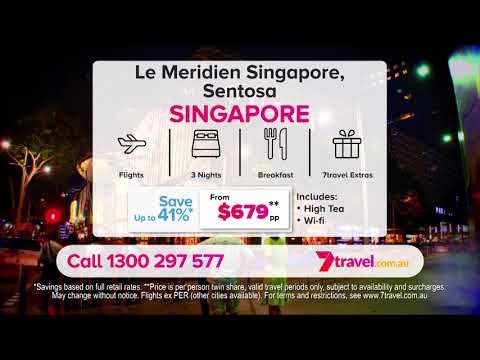 3 nights at Le Meridien Singapore, Sentosa from $679*per person