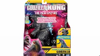 Playmates Godzilla x Kong the new empire titan evolution Godzilla unboxing review