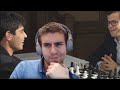 Grandmaster reacts  when an amateur challenges a chess grandmaster