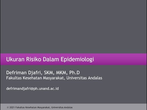 Video: Bagaimana perbedaan risiko dihitung dalam epidemiologi?