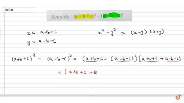 Simplify `(a+b+c)^2-(a-b-c)^2`