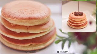 طريقة عمل بان كيك قطني و لذيذ بخطوات سهله | homemade pancakes mix recipe