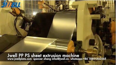 Jwell PP PS sheet extrusion machine