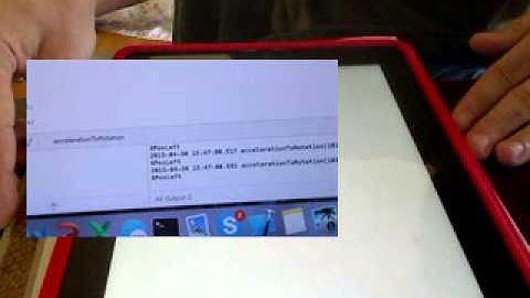 Demo iOS accelerometer data to rotation and position