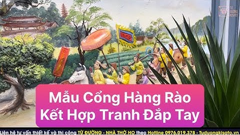 Bạn Có Muốn Một Cổng Hàng Rào Kết Hợp Tranh Đắp Tay Vừa Hiện Đại Vừa Cổ Điển  Như Này Không