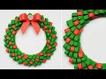 How to Make Paper Christmas Wreath | Paper Wreath for Christmas Decorations | Christmas 2020 | #338