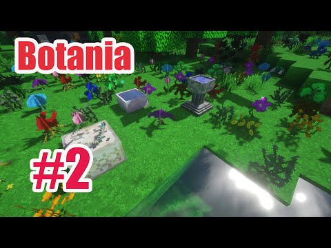 Minecraft: Гайд Botania 1.7.10 #2: мана, бассейн маны, дневной цветок, распространитель маны, посох