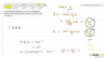 "The length and breadth of a square are increased by 40% and 30% respectively.