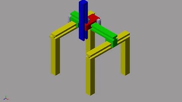 Cartesian coordinate system robot MATLAB simulation