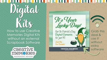 How to Use the Creative Memories Digital Kits Without a Scrapbooking Software