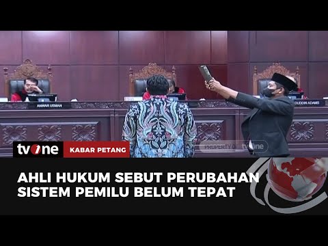 Sidang Uji Materi UU Pemilu, Dua Saksi Ahli Hukum Dihadirkan | Kabar Petang tvOne