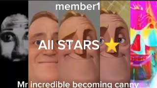 Mr incredible becoming canny all stars the real MIBC