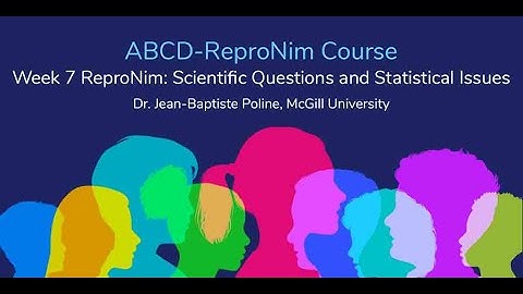 Week 7 ReproNim: Scientific Questions and Statistical Issues