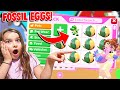 OPENING FOSSIL EGGS! NEW ADOPT ME UPDATE! (ROBLOX) | JKrew Gaming