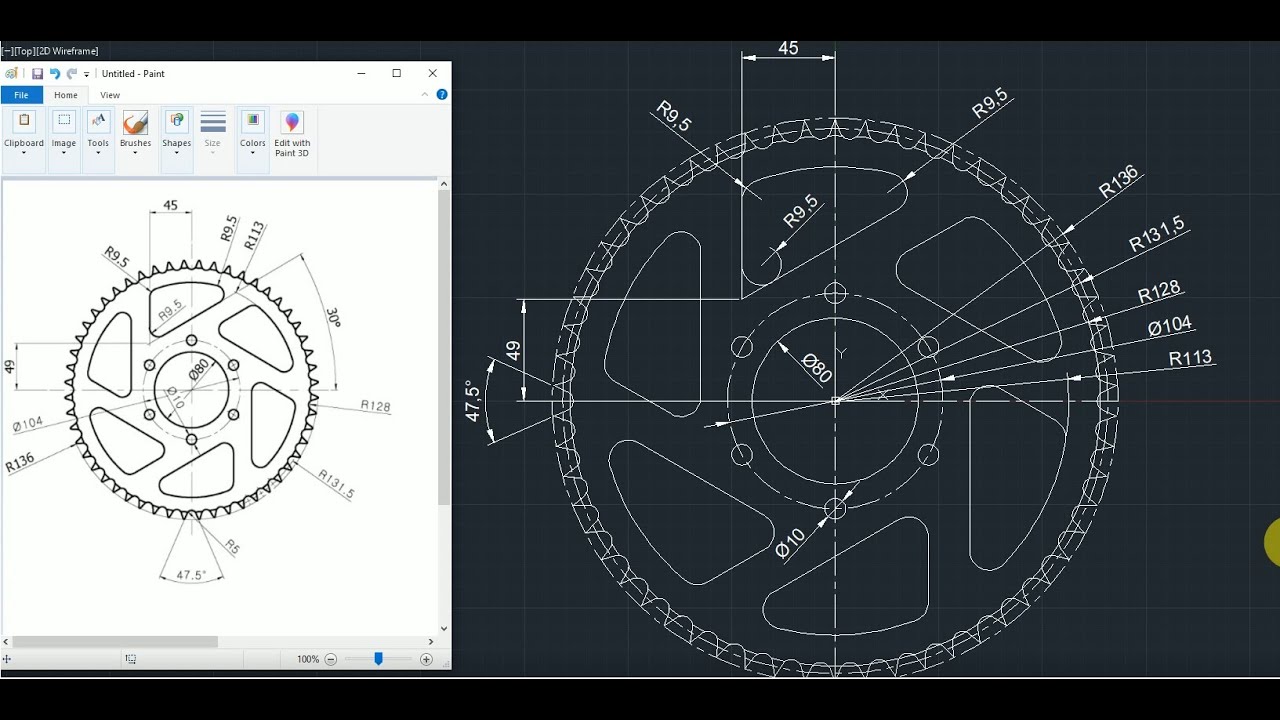 Autocad 2D Gear essay to draw short key auto cad basic key 