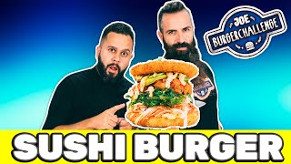 Como hacer SUSHI BURGER o HAMBURGUESA de SUSHI ft @JoeBurgerchallenge1 | Juan Pedro Cocina