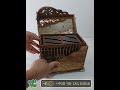The "Sultan" Portable Chest Birdcage for Songbirds, Walnut Wood, Handcrafted by Smart Pets #cages