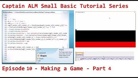 Small Basic Tutorial Episode 10 - Making a Game - Part 4