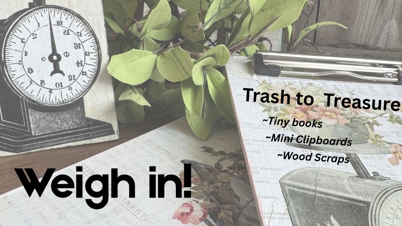 It's not what you think! Vintage Scale Makeovers & Tiny Book Transformation