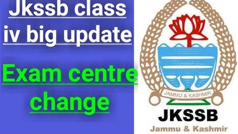 jkssb class iv today notification|jkssb today offical notification|jkssb class 4th exam update