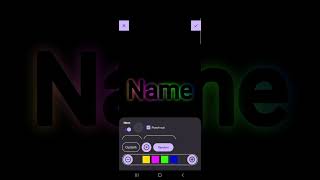 Name Wallpaper - Neon text outer effect screenshot 2