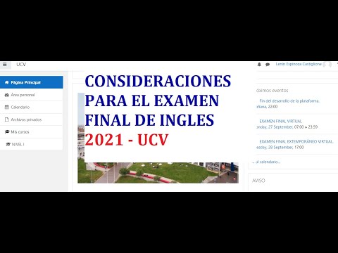 PARA EXAMEN FINAL DE INGLES UCV 2021
