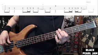 Black by Pearl Jam - Bass Cover with Tabs Play-Along