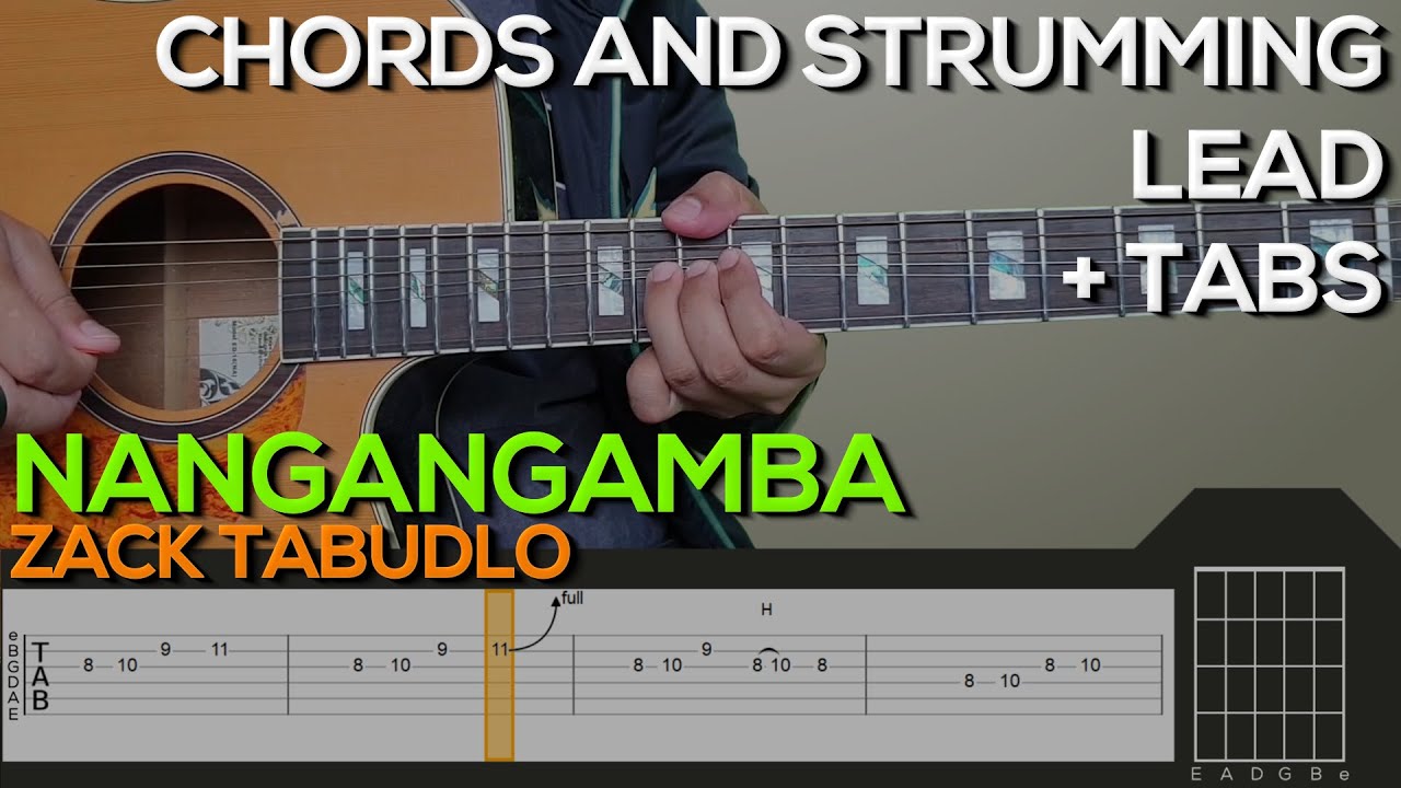 Zack Tabudlo Nangangamba Guitar Tutorial [CHORDS AND STRUMMING, LEAD