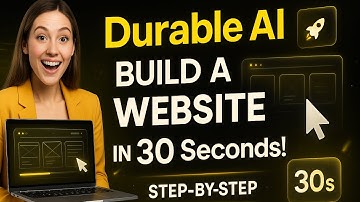 Build a Stunning Website in 30 Seconds with Durable AI! 💻🚀