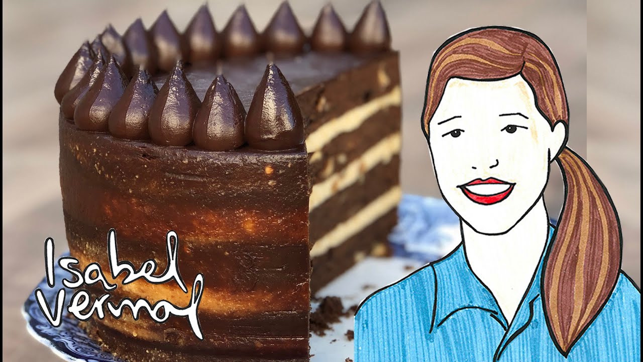 Torta de chocolate y maní salado