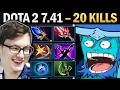 Storm Spirit Dota 2 7.41 with 20 Kills and Orchid - Dota Gameplay