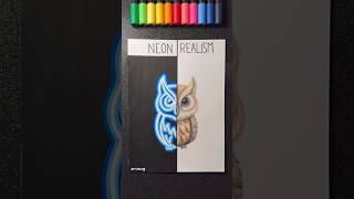 Neon vs Realism! 🦉 Choose your Favorite! 😏✨ #shortsyoutube