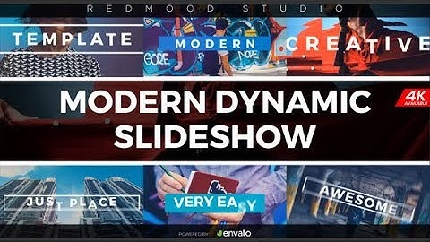 Modern Dynamic Slideshow | After Effects Template