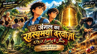 The Mysterious Forest Door | Emotional Friendship Story | Hindi Urdu Animated Story