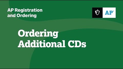 Ordering Additional CDs